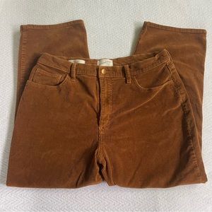Universal Thread Vintage Straight Brown Rust Corduroy Pants 32 14 EUC 🤎